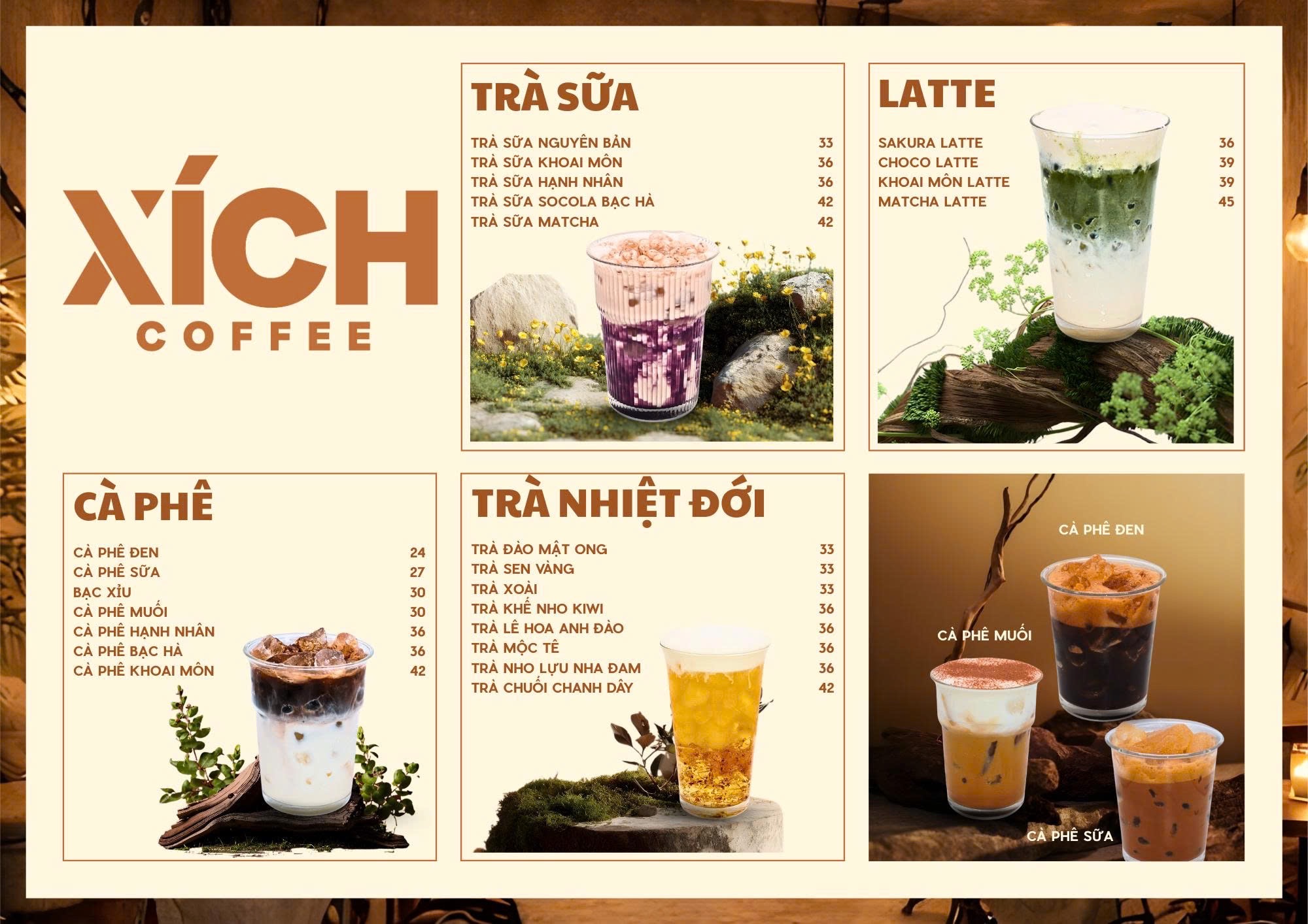 Menu Xich Coffee